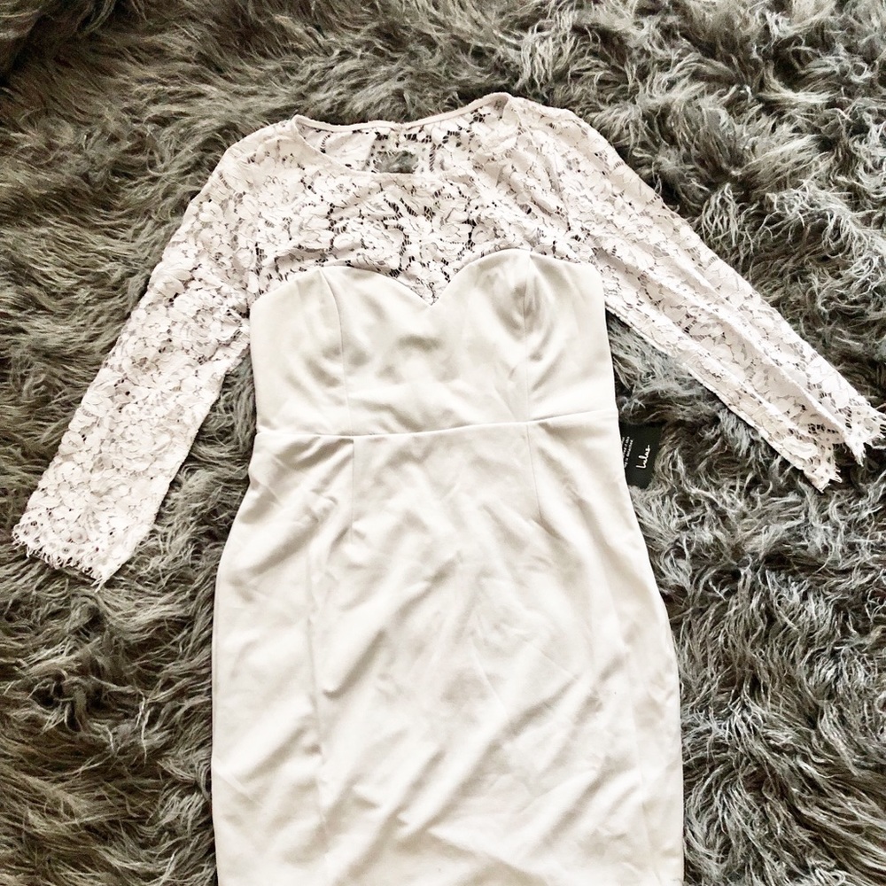 Lulus formal gray dress
